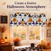 Halloween Window Valance Pumpkin Ghost Bat Kitchen Curtain 54x18