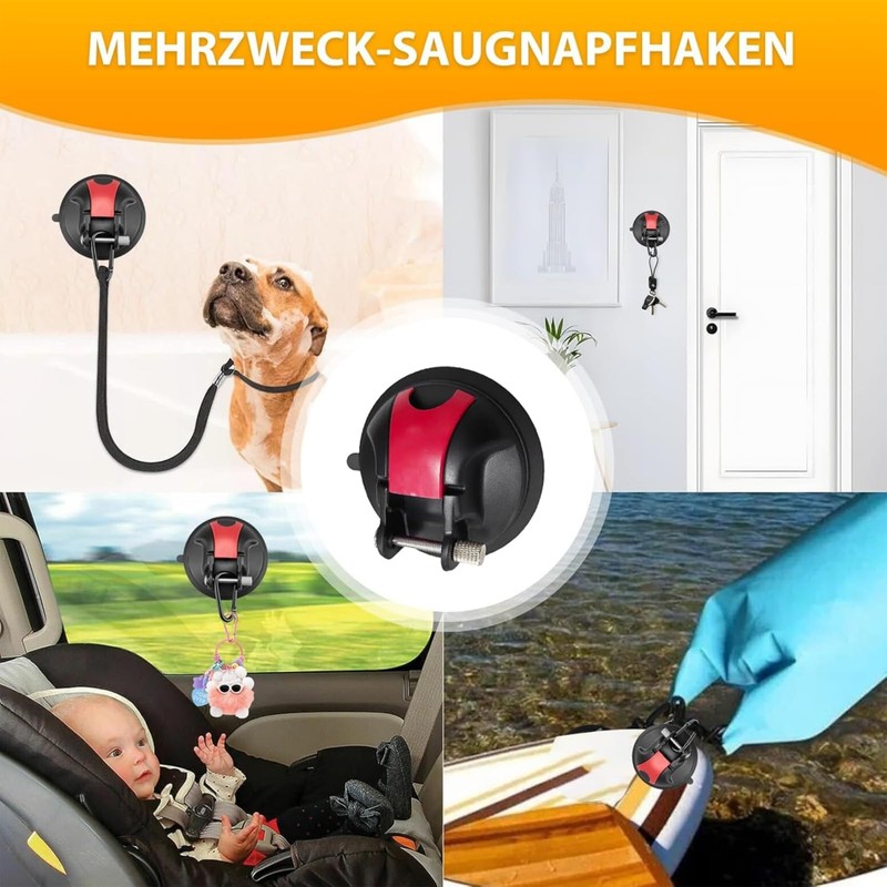 Magicbox Suction Cup Hooks Camping Pack of 2 Powerful Suction