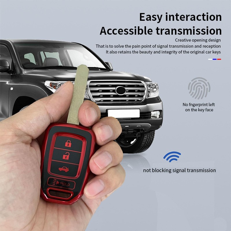 AIOEUOIA for Honda Key Fob Shell Keyless Entry Systems Fit