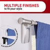 Command 10 lb Satin Nickel Curtain Rod Hooks, 2 Hangers