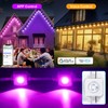 eaves light,Permanent Outdoor Lights 100ft, Smart RGB IC Eaves Lights