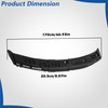 WFLNHB Plastic Windshield Window Wiper Cowl Cover Grille Kit Black