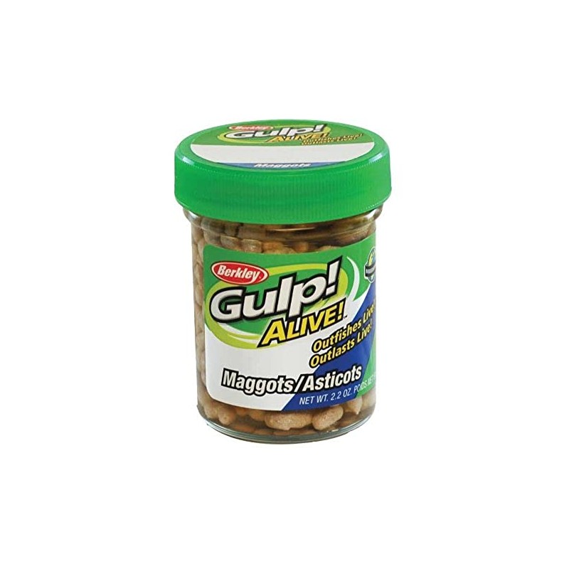 Berkley Gulp! Alive!® Maggots,White,1-Inch
