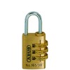 ABUS Combination Lock 165/30 - Brass Padlock - with Individually