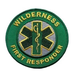 Wilderness First Responder Patch (3") Embroidered Velcro Badge Emblem for Jackets Bags Backpacks Gift Patches