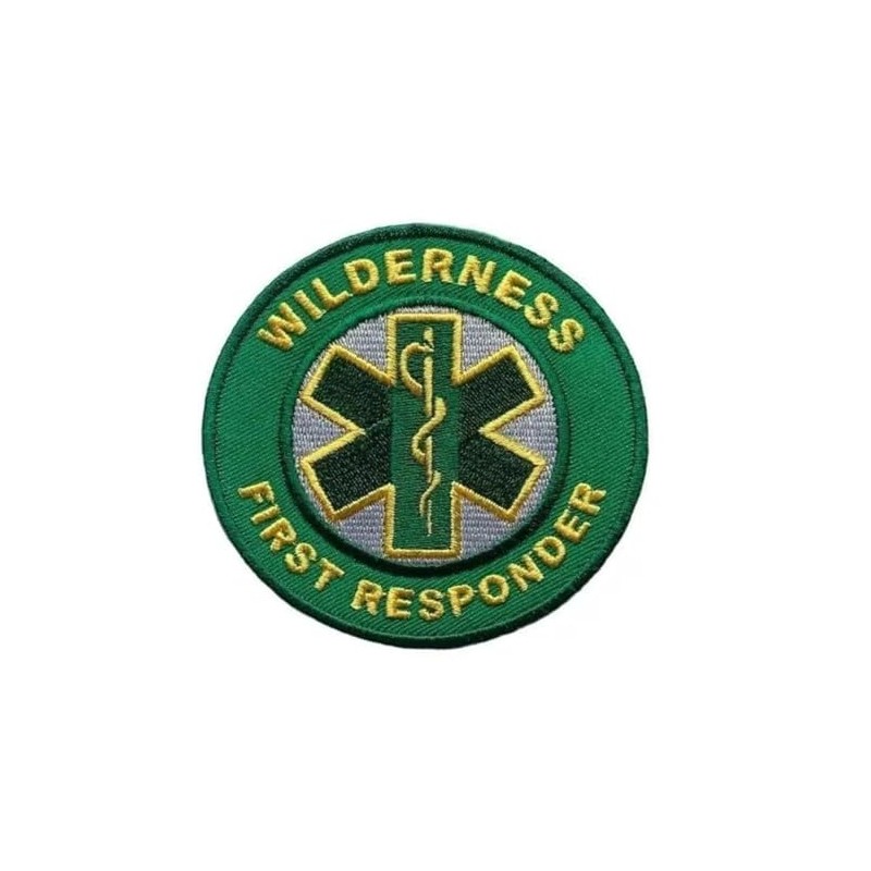 Wilderness First Responder Patch (3") Embroidered Velcro Badge Emblem for