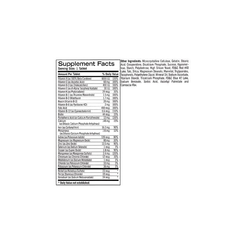 Geritol Multivitamin Nutritional Support - 100 Tablets