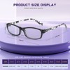 kunchu Reading Glasses for Women Men- Blue Light Blocking Spring