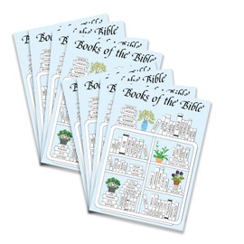 8pcs Books of The Bible Stickers, 7x5 Inch Bible Reading Tracker Books Shelf Coloring Page Study Dashboard Sticker Christian Book Scripture Study Tracker for Men Women Reading Gift