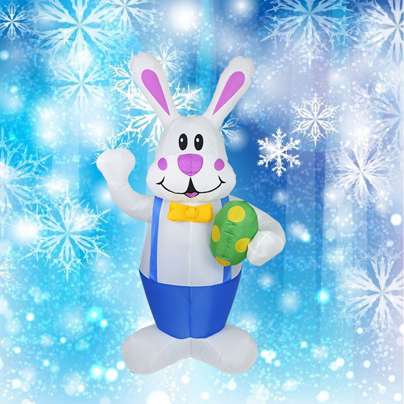 1.9M Easter Inflatable Bunny LED Lights Luminous Holiday Venue Decoration