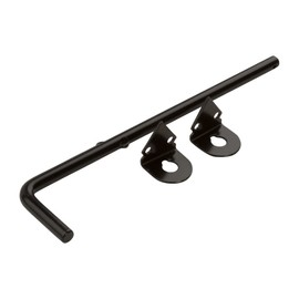 National Hardware N165-902 Gate Cane Bolt, 1/2" x 12", Coated with WeatherGuard Protection, Black Plated Steel