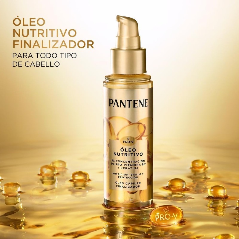 Pantene Aceite Para Cabello Nutre, Protege, Da Brillo Y Antifrizz