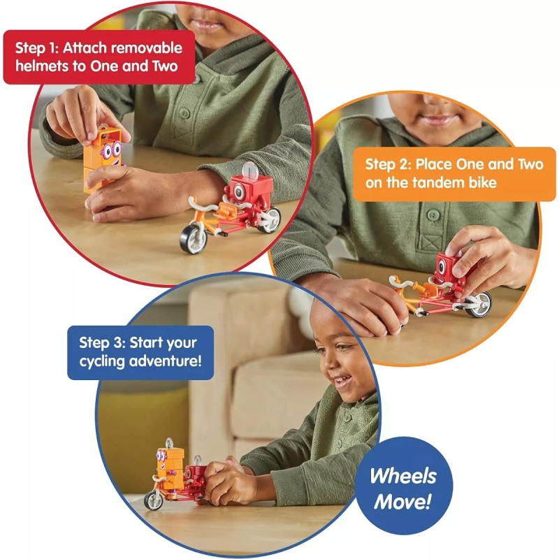 Hand2mind Set Numberblocks Hand2mind 1 Y 2 Aventura En Bicicleta