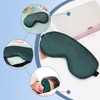 SWYSGS Sleep Mask 1Pack Silk Eye Cover，1 Pair of Earplugs