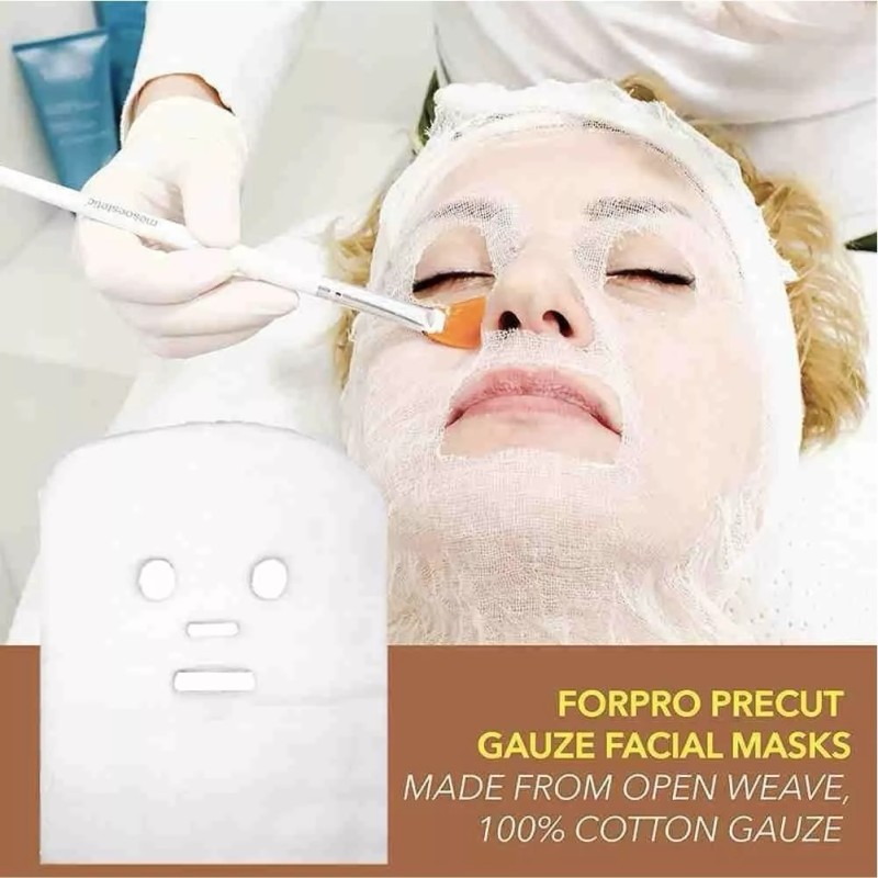 mfeisi Mascarilla Facial Plastica Gasa 100 Pzas