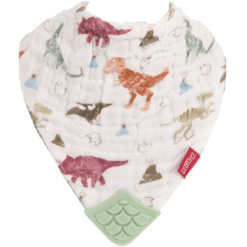 Nuby Baby Bibs - 3 Pc Muslin Bibs - Reversible