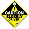 iwantthatsign.com Caution ELDERLY DRIVER Car Sign, Elderly Driver Please Be