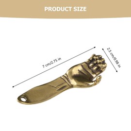 1 Pack Beer Bottle Opener Keychain Creative Metal Hand Shaped Bottle Opener with Keyring for Men Women Accessories