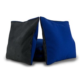 Tailor Spot Pro All Weather Cornhole Bags Dual Sided - Stop & Go - Slick n Stick Resin Filled Bean Bag (Blue-Gray)