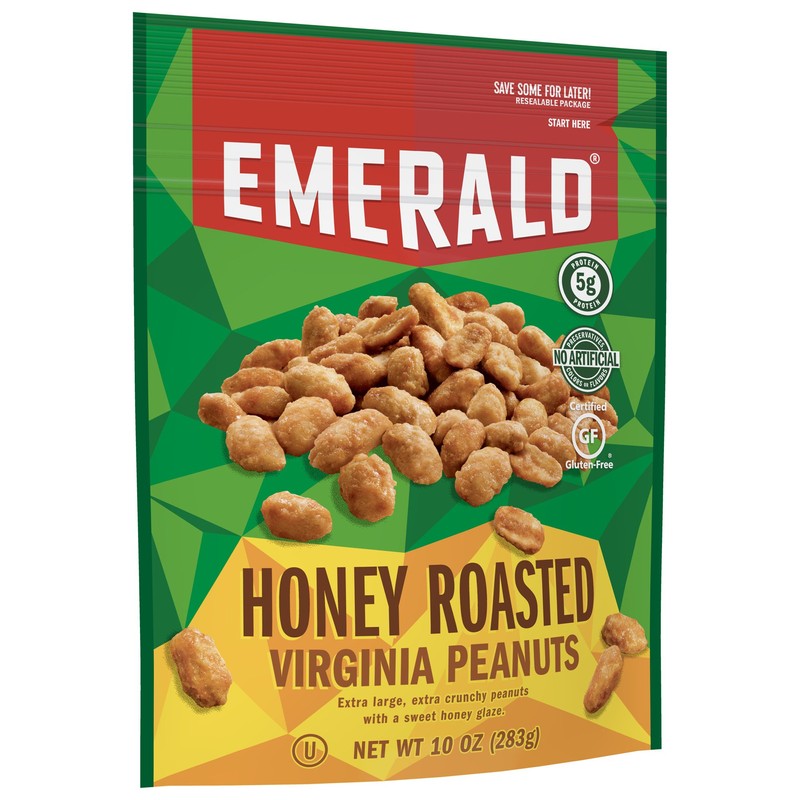 Emerald Virginia Peanuts, Honey Roasted, 10 Ounce (Pack of 6)