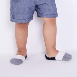 VWU Toddler Socks No Show Kids Baby Thin Cotton Socks Anti Slip Color Assorted 1-5T