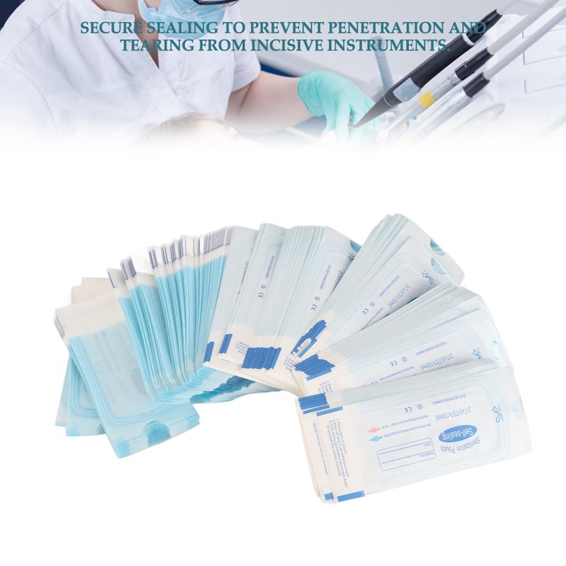 Self Sterilization Pouches for Dental Offices, Autoclave Sterilizer Bags Pouch