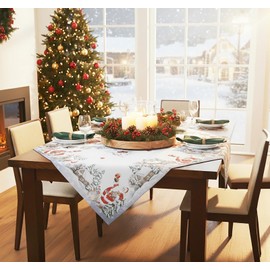 Kamaca Teddy Bear Series For Christmas, Christmas Tablecloth With High-Quality Print Motif, Winter, Christmas