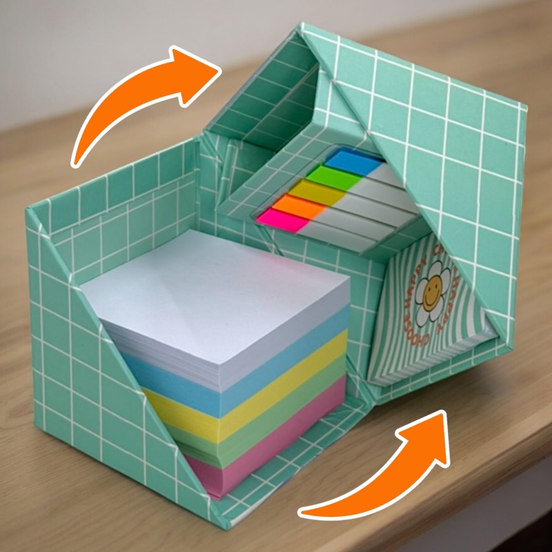 MIJOMA Flower Power Note Pad - Colourful Note Box 75