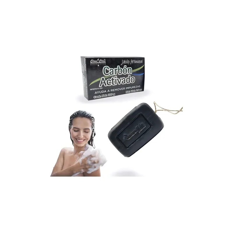 Jabon Artesanal Quita Puntos Negros Carbon Activado 100gr