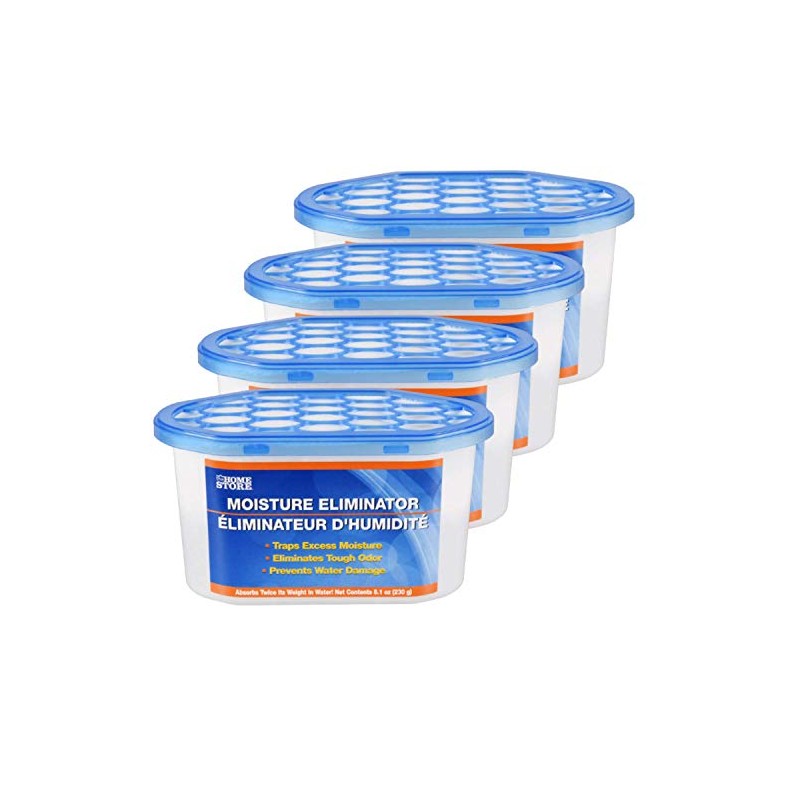 8 pack MOISTURE ELIMINATOR, 9.8 oz tubs Moisture Absorbers