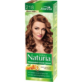 Joanna Naturia Color Permanent Hair Color Cream – Goodness of Milk Proteins and Peach Extracts – Premium-Quality Hair Dye – Provides Soft and Lustrous Hair – Long-Lasting Hair Colors – Copper Blond
