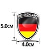 Skino Eu 2 x 3D Gel Sticker Germany Flag Badge
