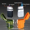 Laffizz 2 Pack Waterproof Outdoor Lighter Plasma Windproof Torch Lighters