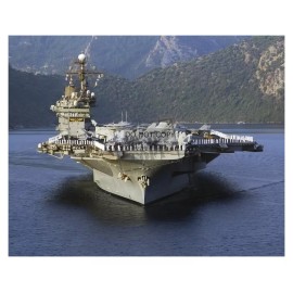 USS JOHN F. KENNEDY JFK NAVAL AIRCRAFT CARRIER CREW ON DECK 8X10 PHOTO