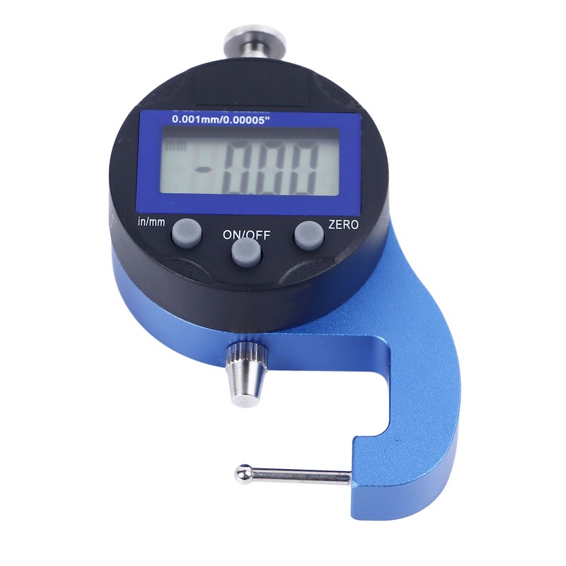 Micro Digital Thickness Gauge Accurate Dial for Pipe Wall 0.0005in