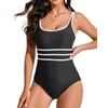 VECENEY One Piece Bathing Suit for Women High Waisted Color
