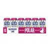 Polar Seltzer Water Raspberry Lime, 12 fl oz cans, 18
