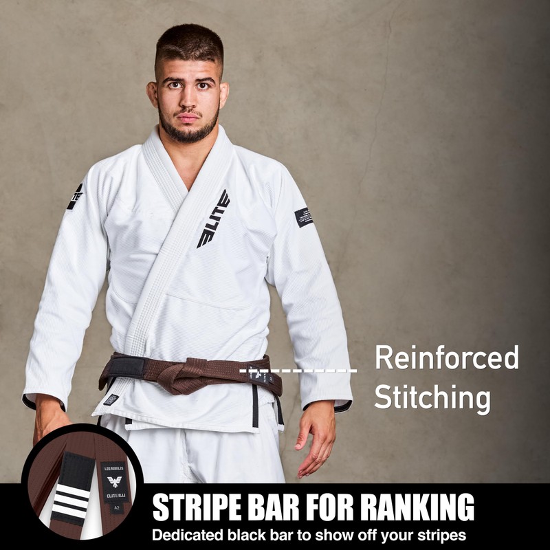 Elite Sports Brazilian Jiu Jitsu BJJ Cinturones, Marrón, A3