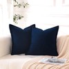 Linecooo Corduroy Navy Throw Pillow Covers Set of 2 Striped
