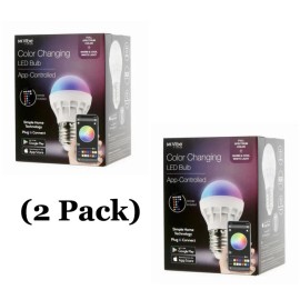 Vibe E-ssential TikTok Vibe Color Changing Smart RGBW LED Bulb - BT App & Remote Control Options