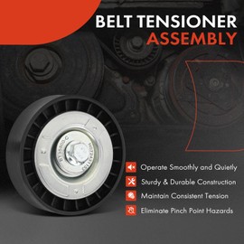 A-Premium Belt Idler Pulley Compatible with Ford Explorer 2013-2019, Escape 2013-2019, Fusion 2013-2020, Focus 2013-2018, Edge 2015-2018, Transit Connect, Mustang, Taurus & Lincoln MKZ, MKC, MKT