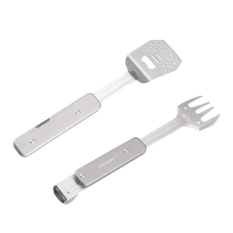 ROXON 4 in 1 Compact Mini BBQ Barbecue Combo Tool
