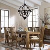 riomasee 4-Light Orb Chandelier Rustic Farmhouse Chandelier Industrial Black Metal