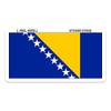 Bosnia and Herzegovina Bosnian Flag car Sticker 5" x 4"