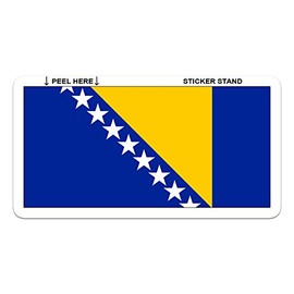Bosnia and Herzegovina Bosnian Flag car Sticker 5" x 4"