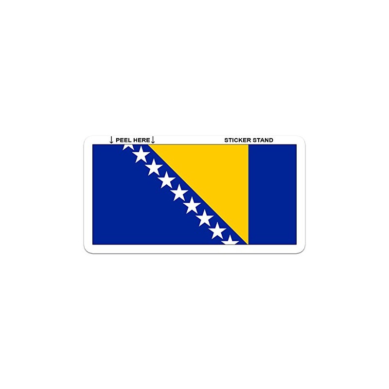 Bosnia and Herzegovina Bosnian Flag car Sticker 5" x 4"
