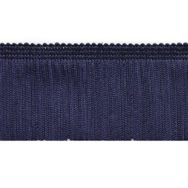 Trims by the Yard 2" Chainette Fringe Trim, Polyester-Made Decorative Fringe Trim, Versatile Fringes for Costumes, Uniforms, Home Decor, and Party Decorations, 5 Yards, Navy Blue