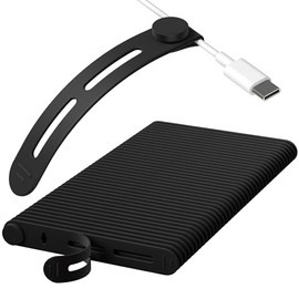 40 bridas reutilizables Nearockle, organizador de cables de silicona ajustable, pequeñas bridas para cables de carga, auriculares, cable de computadora, gestión de cables de escritorio de oficina