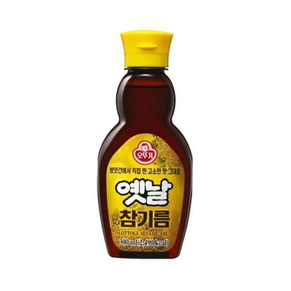 Ottogi Aceite de sésamo premium 10.14floz (300 ml) Producto de estilo tradicional de Corea