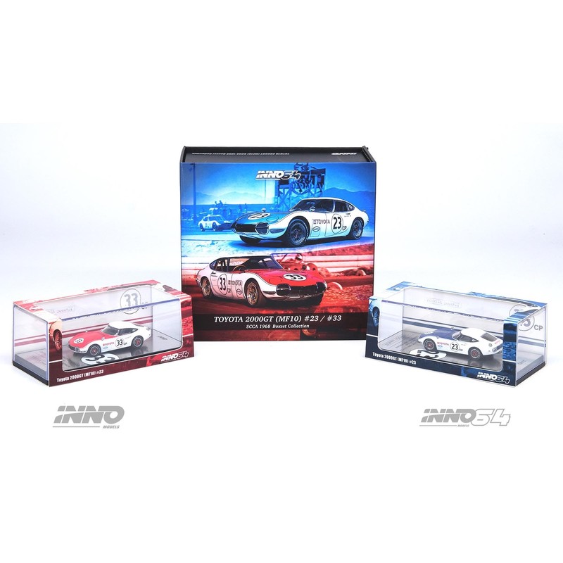 Inno Models 1/64 Toyota 2000GT #23 & #33 SCCA 1968